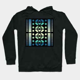 “Dimensional Wisdom” - V.3 Blue/Green - (Geometric Art) (Dimensions) - Doc Labs Hoodie